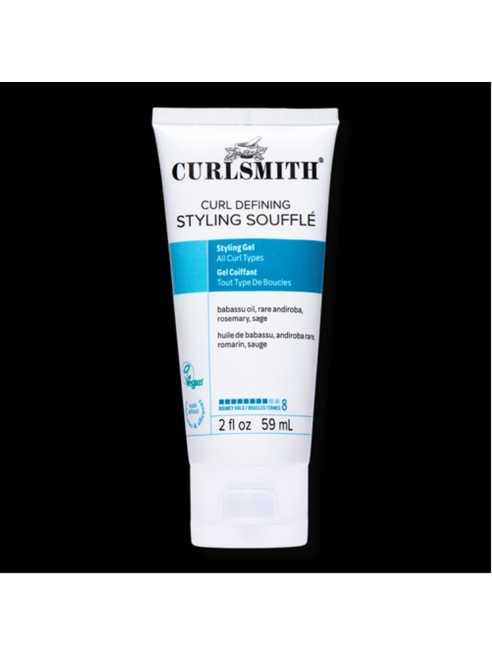 NWT Curlsmith Curl Defining Strong-Hold Styling Gel Souffle 2fl OZ
